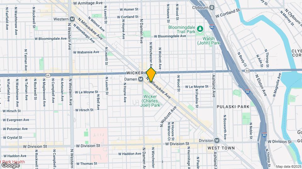 1540 N Milwaukee Ave Map and Location Details