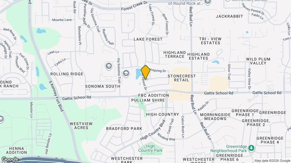 2785 Lake Forest Dr Map and Location Details