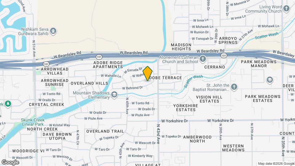 4334 W Behrend Dr Map and Location Details