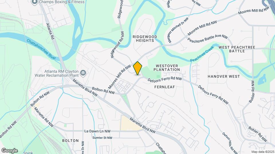 2735 Defoors Ferry Rd NW Map and Location Details