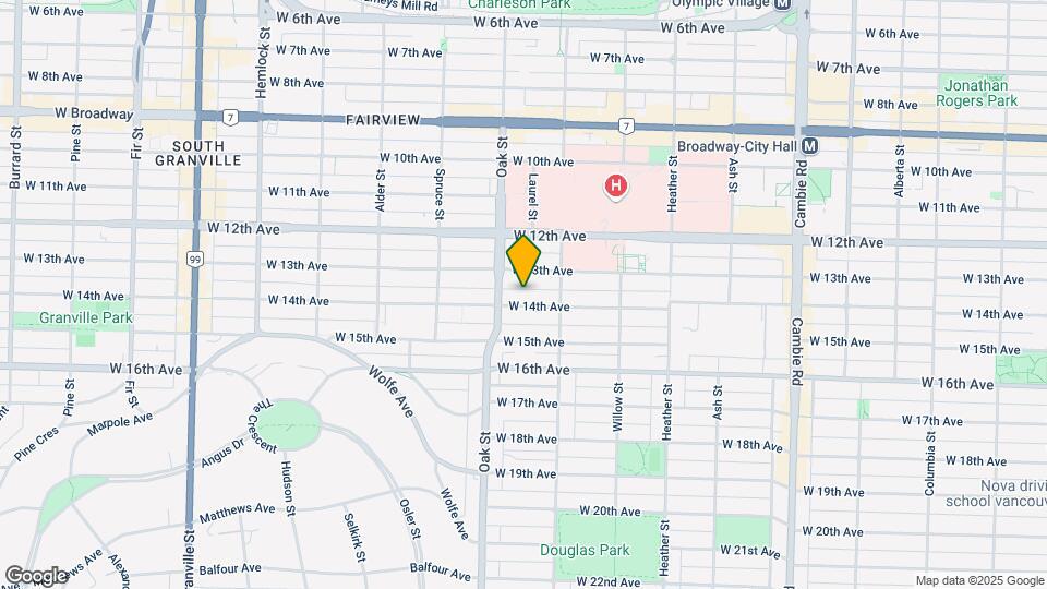955 W 14th Ave Map and Location Details