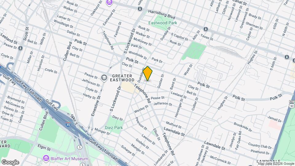 4923 Leeland St Map and Location Details