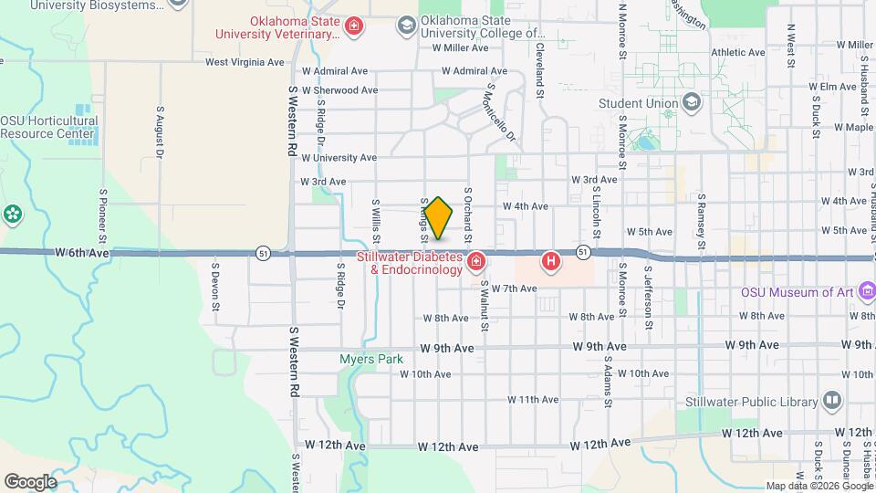 1802 W 6th Ave Map and Location Details