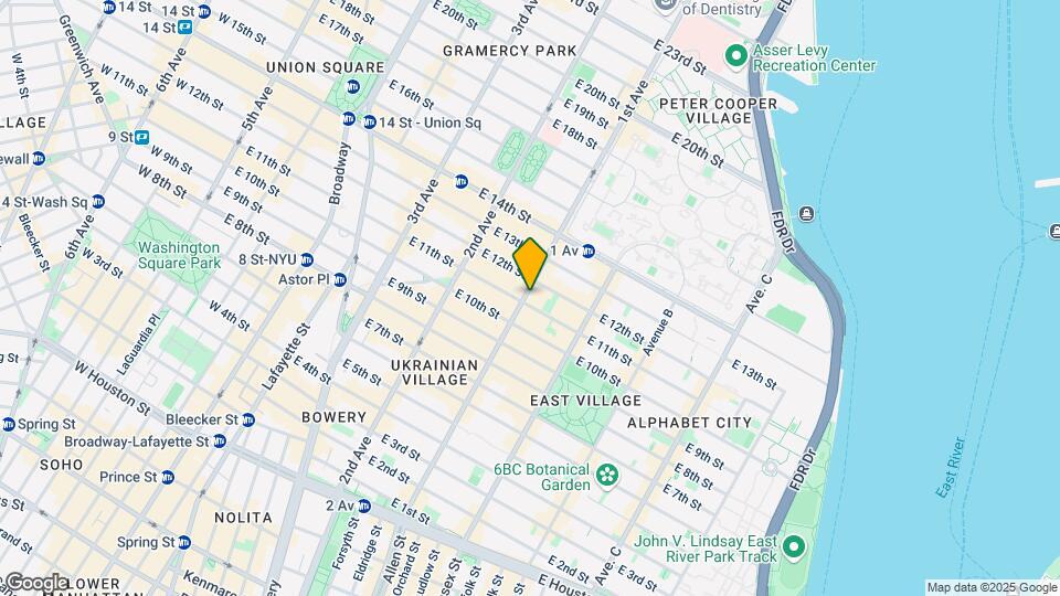 186 1st Ave. Map and Location Details