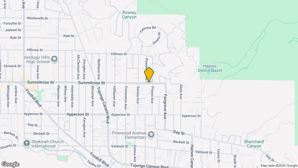 7072 Summitrose St Map and Location Details