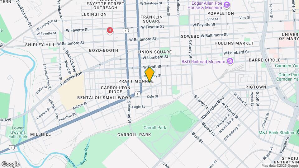 328 S Mount St Map and Location Details