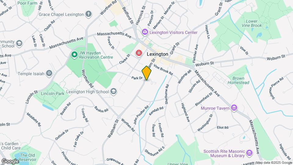 176 Waltham St Map and Location Details