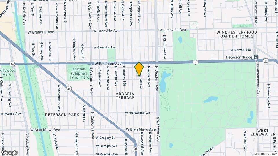 5900-5904 N Campbell Ave Mapa y Detalles de la Ubicación