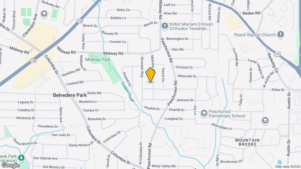 1433 Midview Dr Map and Location Details