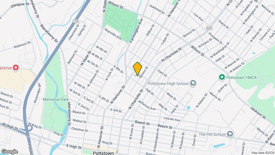 463 Spruce St Mapa y Detalles de la Ubicación