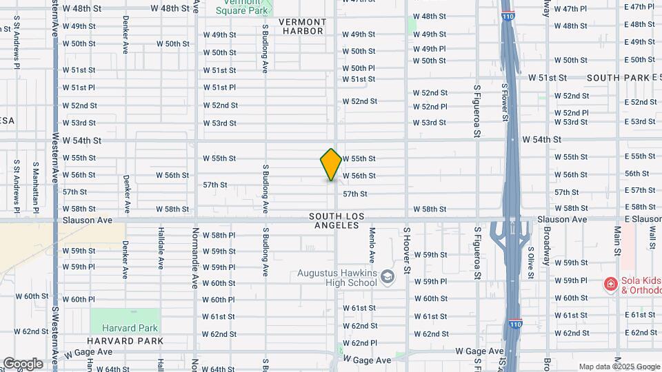 5619 S Vermont Ave Map and Location Details
