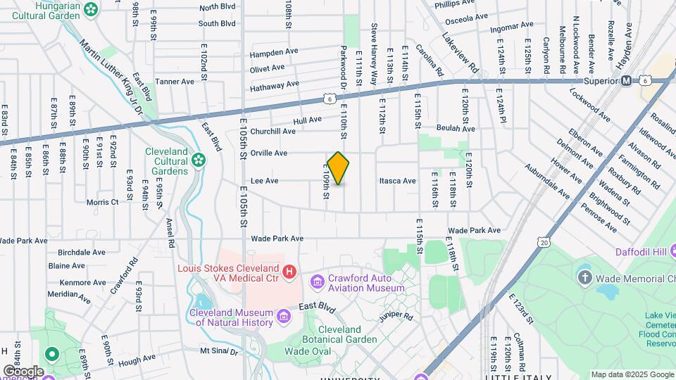 1450 E 110th St Mapa y Detalles de la Ubicación