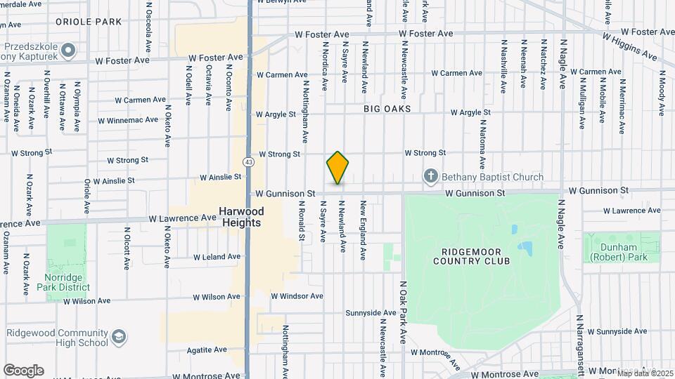 6904 W Gunnison St, Unit 1 Map and Location Details