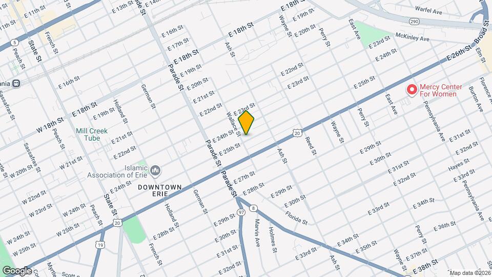 506 E 25th St Map and Location Details