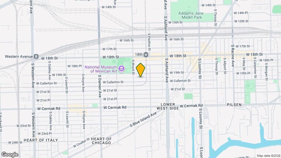 1734 W Cullerton St Map and Location Details