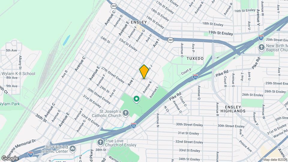 2513 Ave J Map and Location Details