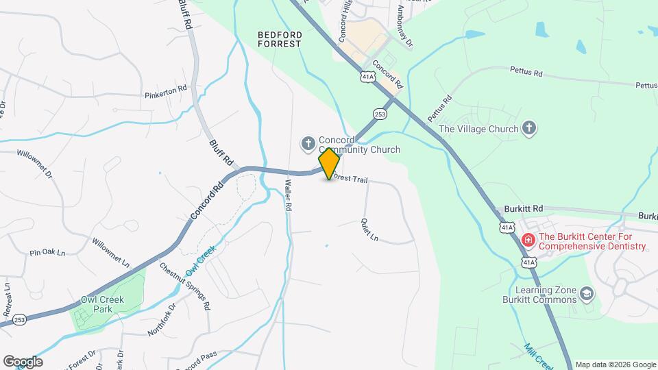 9829 Concord Rd Map and Location Details