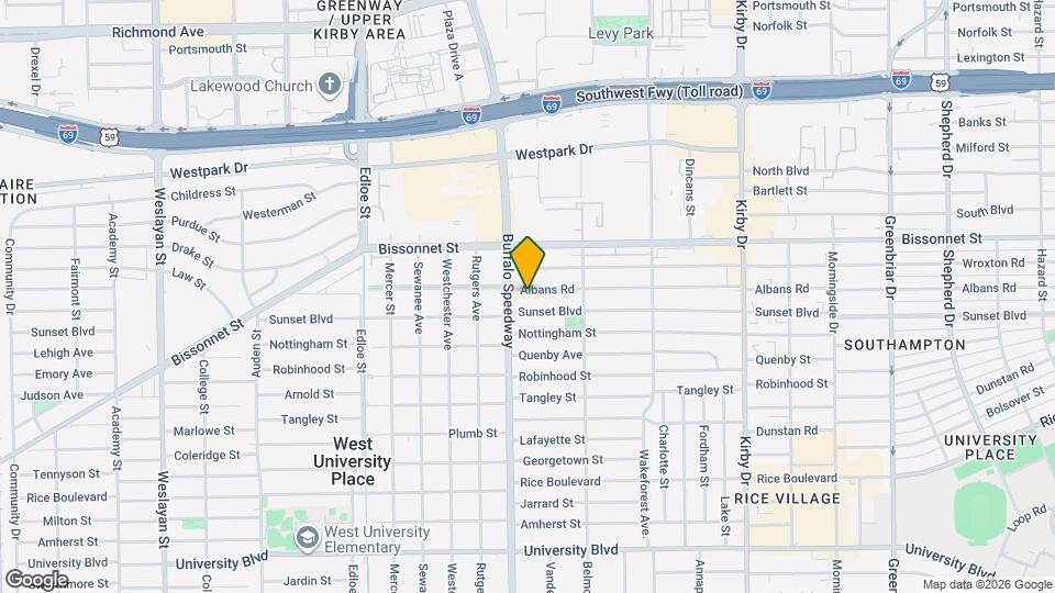 3117 Albans Rd Map and Location Details