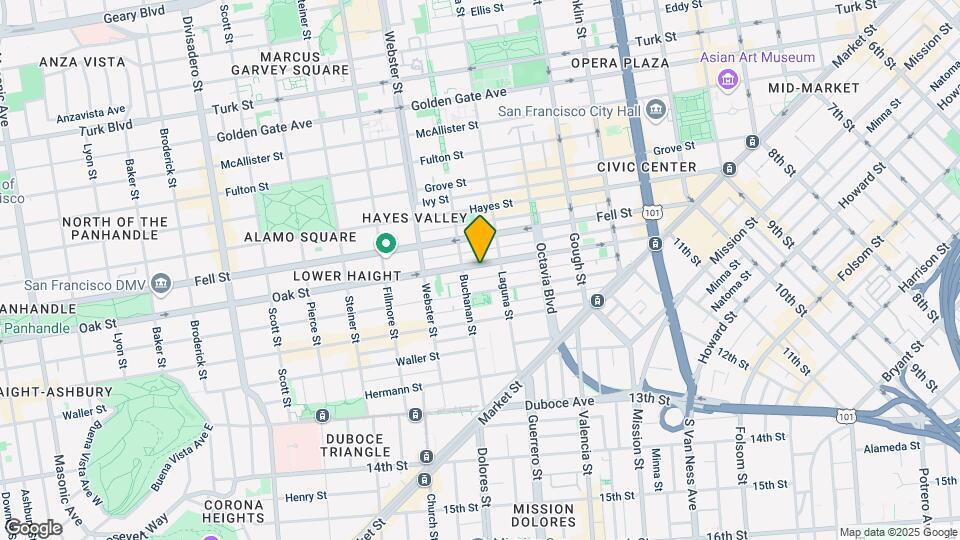 445 Oak St Map and Location Details
