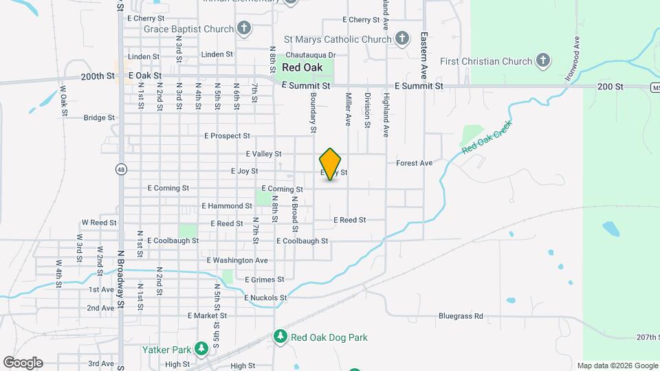 1007 E Corning St Map and Location Details