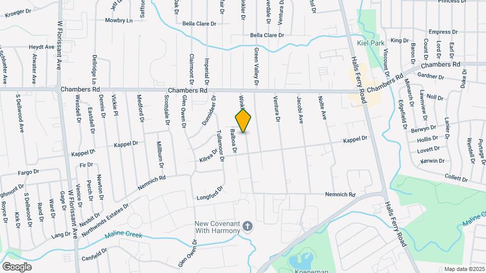 9823 Winkler Dr Map and Location Details