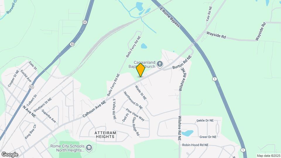 1505 Calhoun Rd NE Map and Location Details