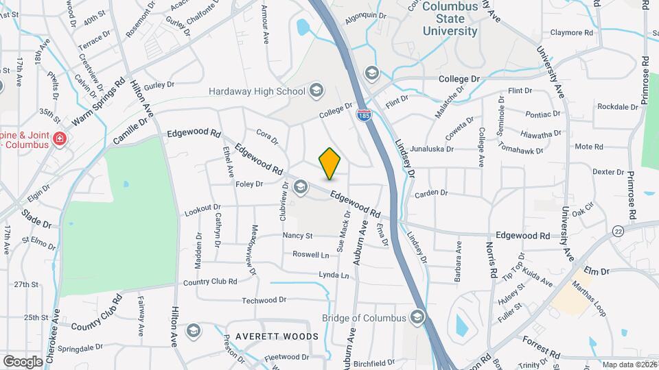 2869 Edgewood Rd Map and Location Details