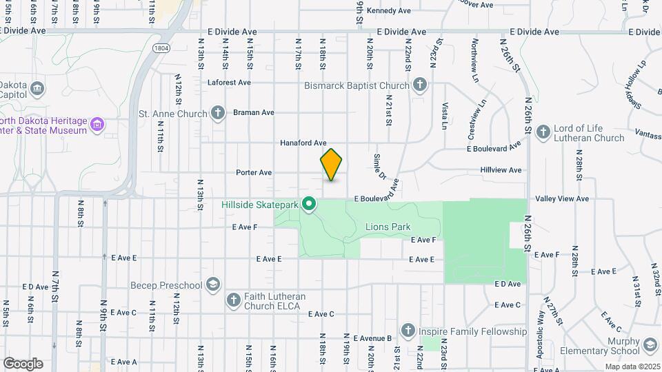 1109-1113 N 18th St Map and Location Details