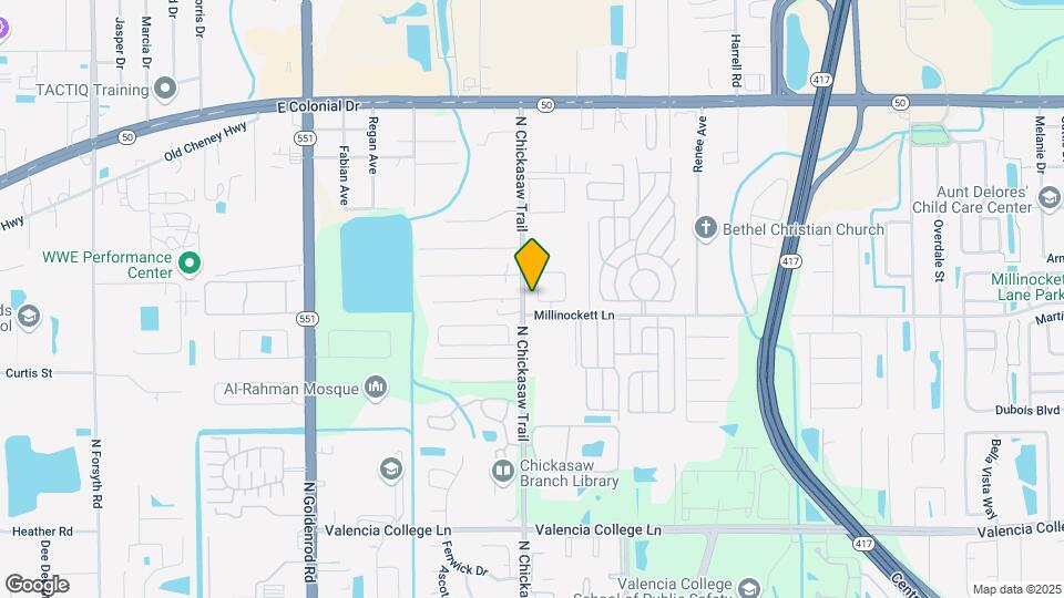 8125 Golden Chickasaw Cir Map and Location Details