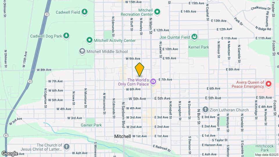 200 W 7th Ave Map and Location Details