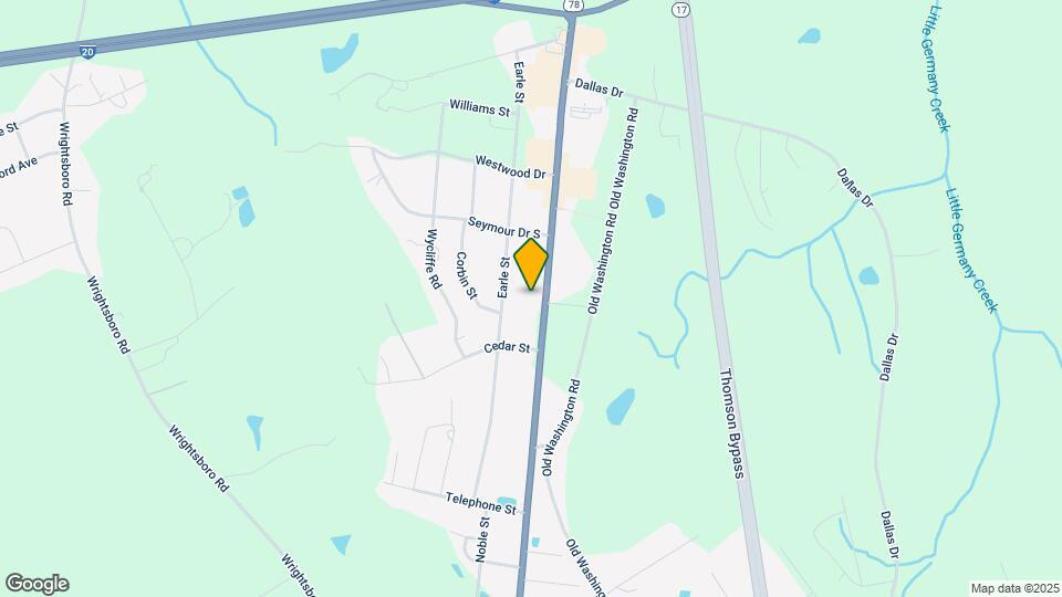 1645 Washington Rd Map and Location Details