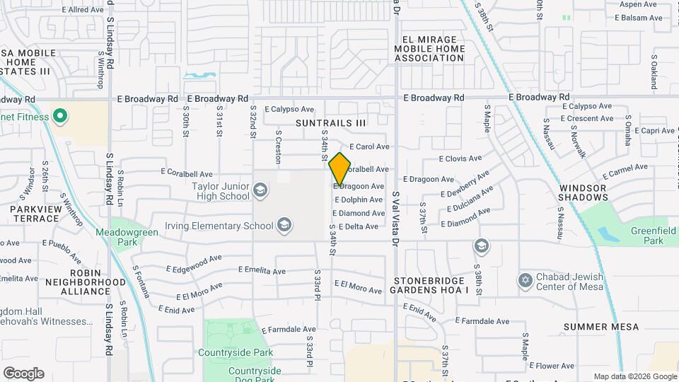 3413 E Dragoon Ave Mapa y Detalles de la Ubicación