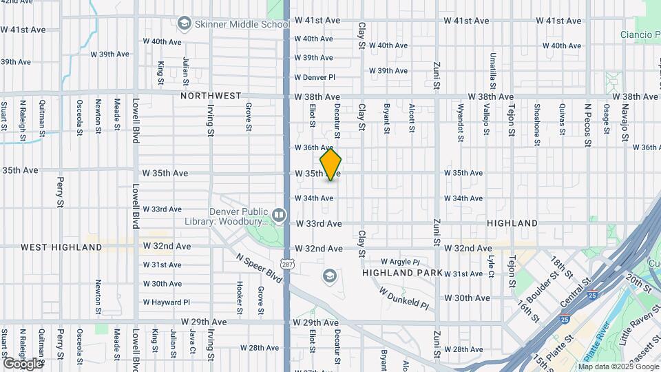 3425 Decatur St Map and Location Details