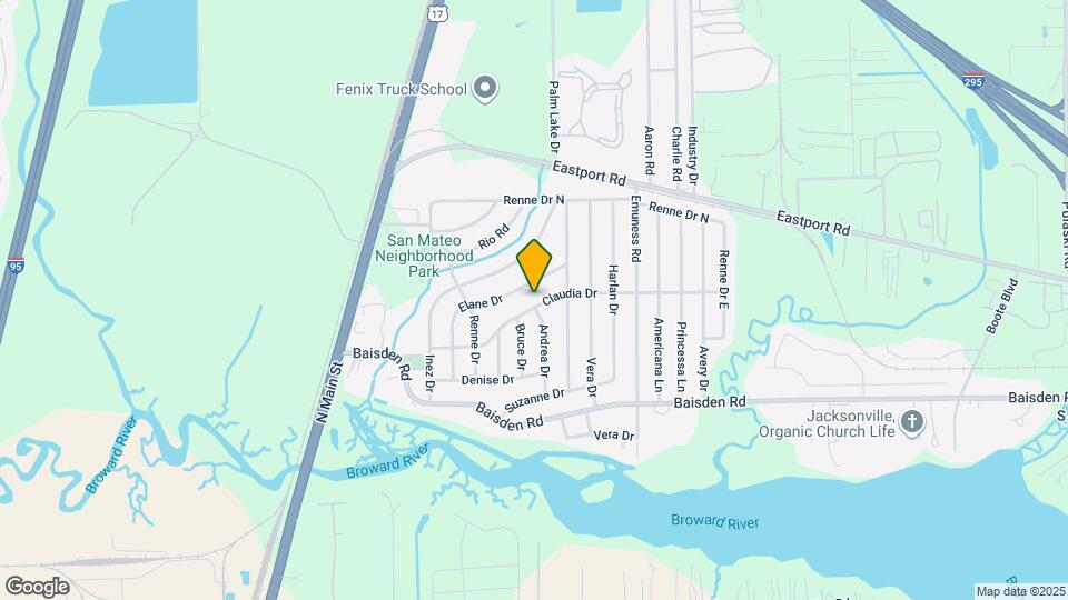 401 Claudia Dr Map and Location Details