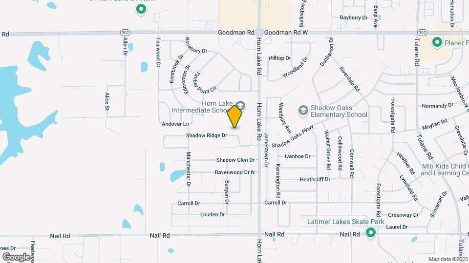 4210 Shadow Ridge Dr Map and Location Details
