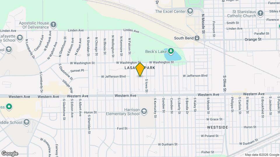 206 S Lake St Map and Location Details