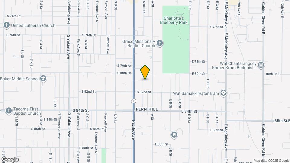 8021 S Bell St Map and Location Details