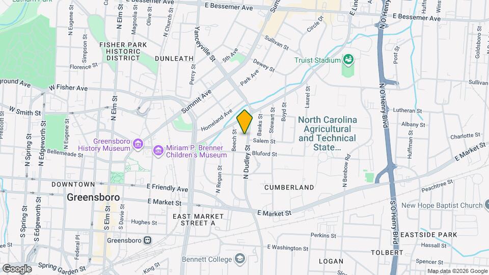 415 N Dudley St Map and Location Details