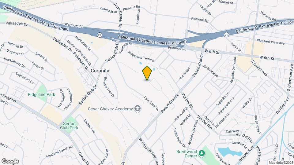 2020 Oakland Hills Dr Mapa y Detalles de la Ubicación