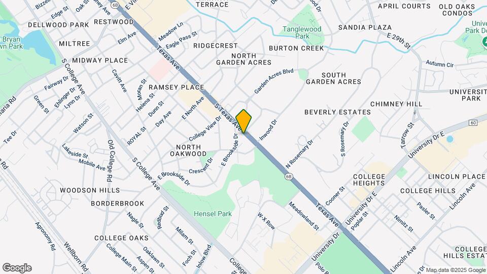 4100 S Texas Ave Map and Location Details