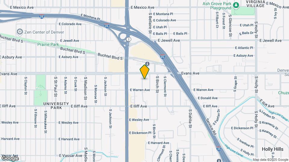 2140 S Ash St Map and Location Details
