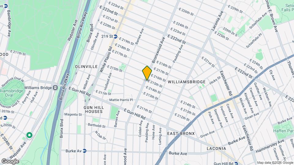 3642 Bronxwood Ave Mapa y Detalles de la Ubicación