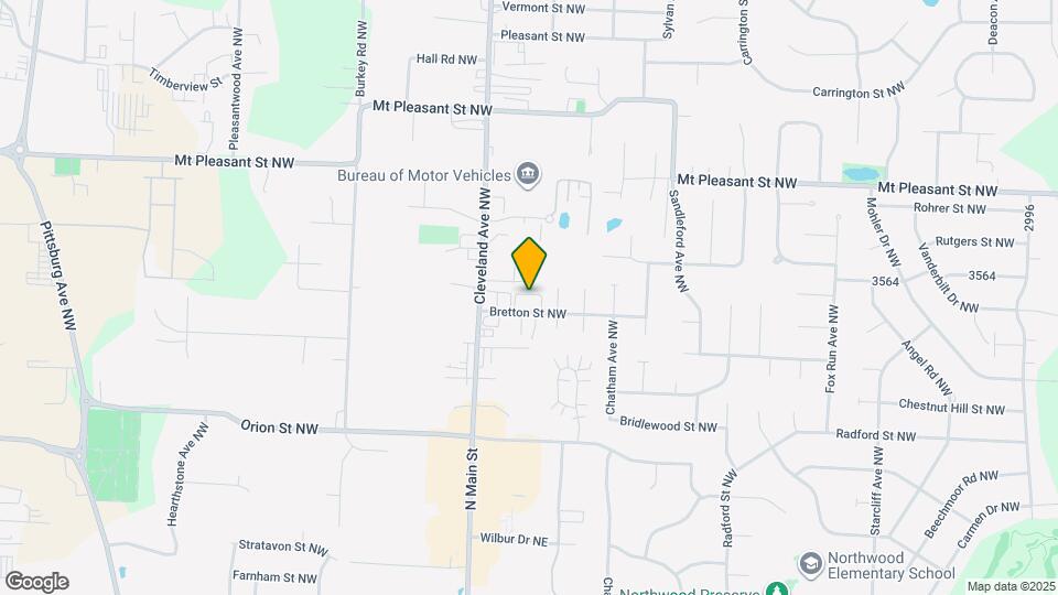 3133 Bretton St NW Map and Location Details