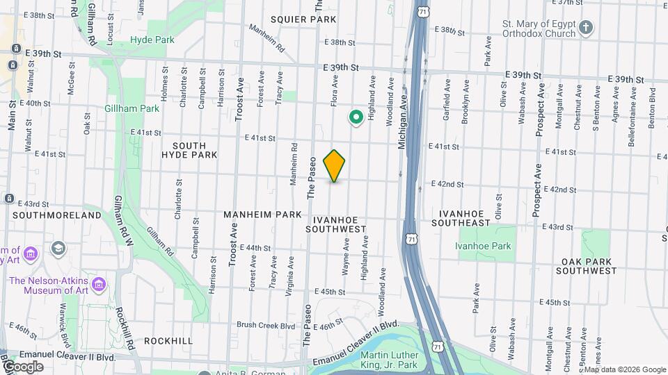 4209 Flora Ave Map and Location Details