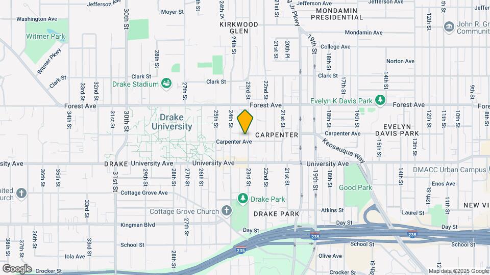 2303 Carpenter Ave Map and Location Details
