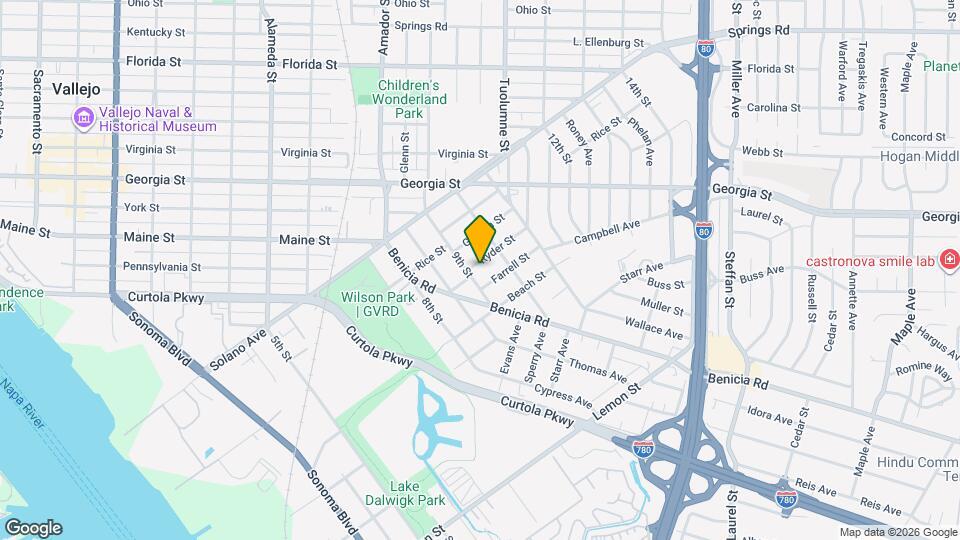 1315 Ryder St, Unit 1315 Ryder St. Mapa y Detalles de la Ubicación