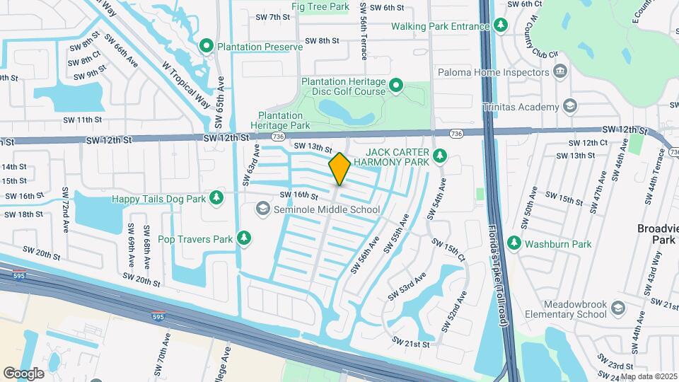 5880 SW 15th St Map and Location Details