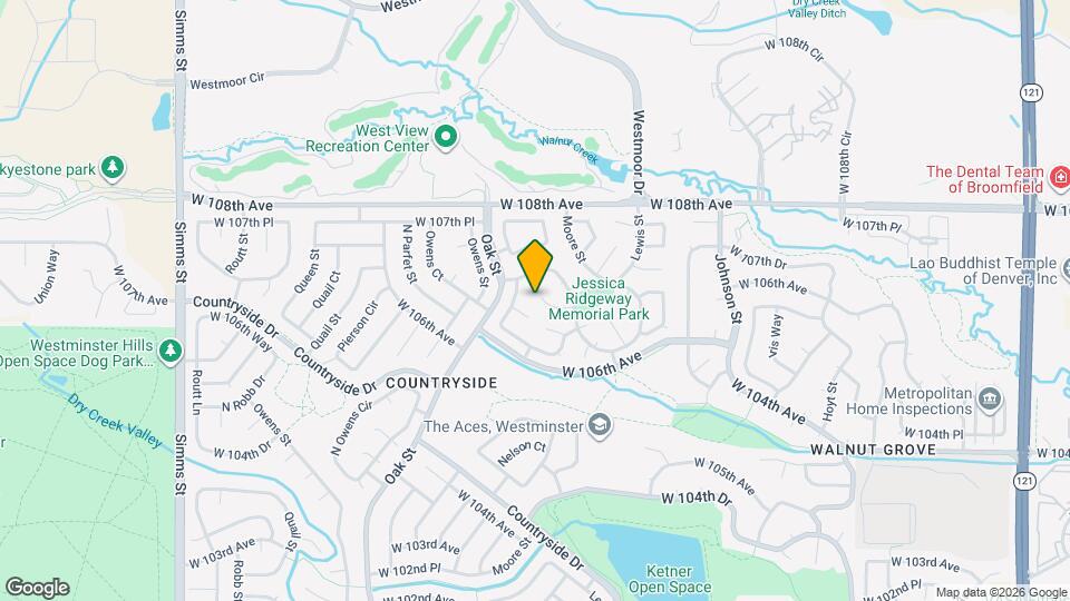 10594 W 106th Way Map and Location Details