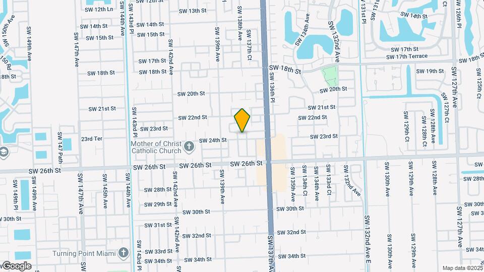 13817 SW 24th St Map and Location Details