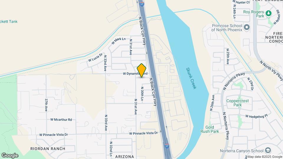 3027 W Red Fox Rd Map and Location Details